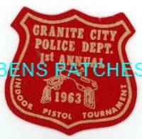 ILLINOIS,GRANITE CITY POLICE ANNUAL INDOOR PISTOL TOURNAMENT 1ST 1
